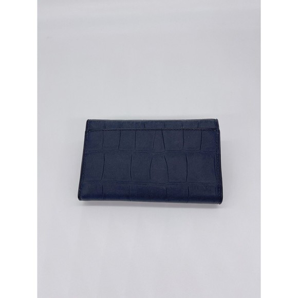 NWT Coach 91192 Jade Medium Envelope Wallet Crocodile Embossed leather Midnight - Picture 2 of 8